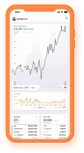 Aplicación móvil de seguimiento de portafolio con datos cripto actualizados al instante